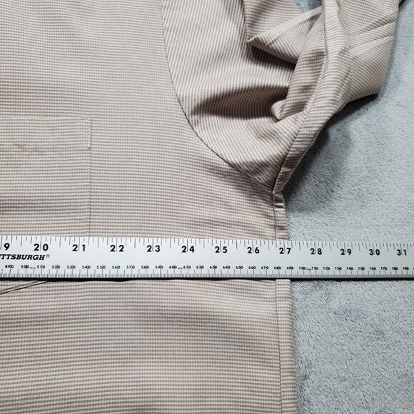 Casual Country Outfitters Button Up Plaid Shirt 1 Pocket Tan White Men Sz XL - Picture 8 of 9
